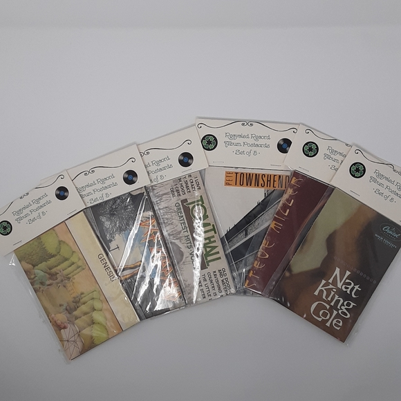 ♻️ Recycled Record Album Postcards Pack of 5 - Picture 6 of 8